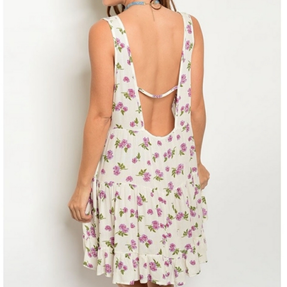 Floral Ruffle Dress - Picture 2 of 7